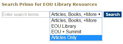 EOU Library Search