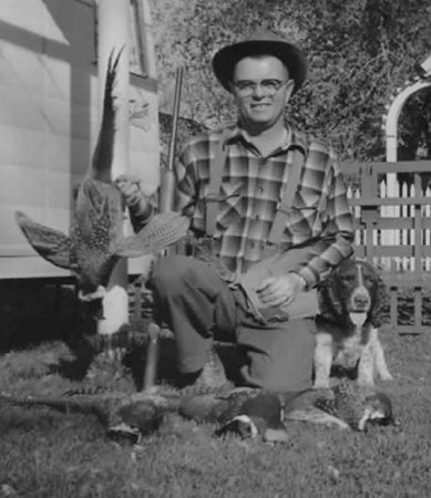 Roby with pheasants, 1960(?)