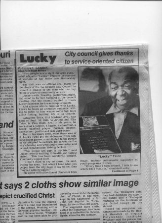 Lucky Trice - 1984 Observer article - p.1