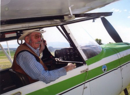Russell in cockpit