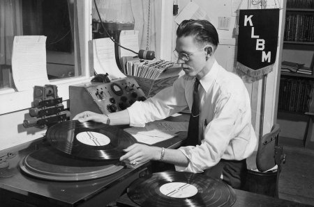 Ken Lillard at KLBM, 1946
