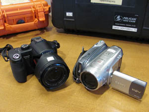 Media equipment for student use.